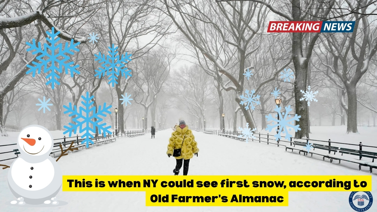 This is when NY could see first snow, according to Old Farmer's Almanac