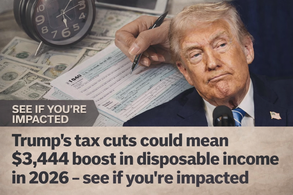 Trump’s tax cuts could deliver a $3,444 disposable income boost in 2026 — see if you qualify