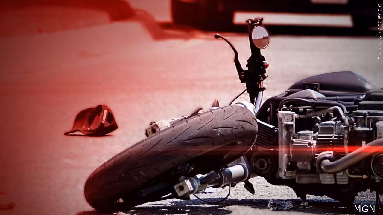One hospitalized after motorcycle crash in Lexington, officials say