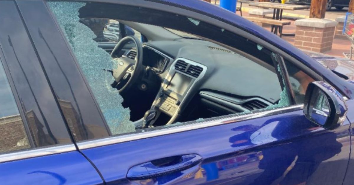 Little girl left in scorching hot car at Walmart used mallet to break window and escape while her grandpa shopped inside, interior temps soared past 150 degrees: Cops