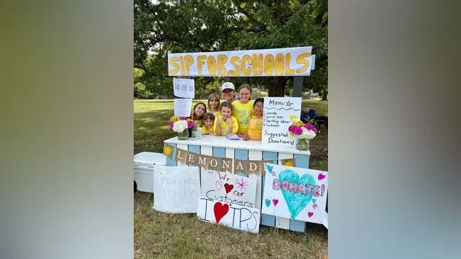Tulsa kids raise more than $1,700 for local schools with lemonade fundraiser