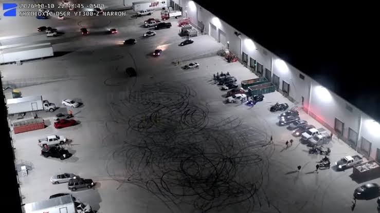 Fargo Police Release Drone Footage of Illegal Car Meet on Private Property